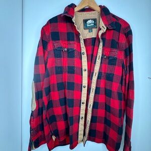 Roots Red and Black Plaid Jacket